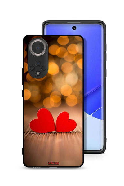 Tolwak غطاء حماية لهاتف Honor 50 بتصميم قلبين جميلين
