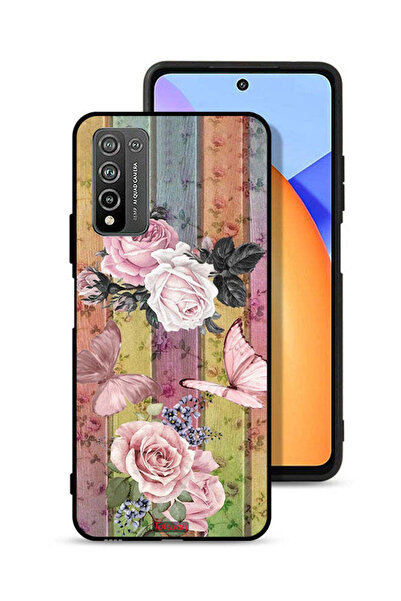 Tolwak Honor 10X Lite Protective Case Cover Peach Butterflies And Roses