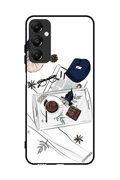 Covernex غطاء حماية لهاتف سامسونج جالاكسي A05s برسومات القهوة والشوكولاتة