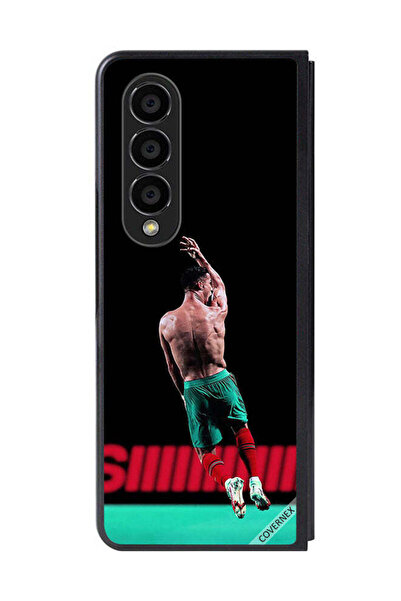 Covernex غطاء حماية لهاتف سامسونج جالاكسي زد فولد 4 رونالدو في الهواء