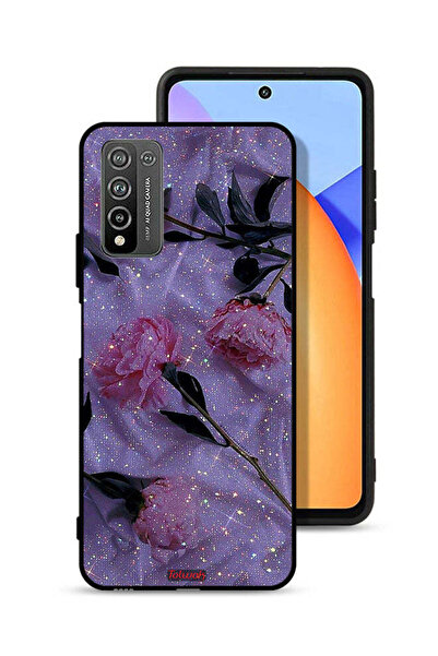 Tolwak غطاء حماية لهاتف Honor 10X Lite بنقشة ورود لامعة