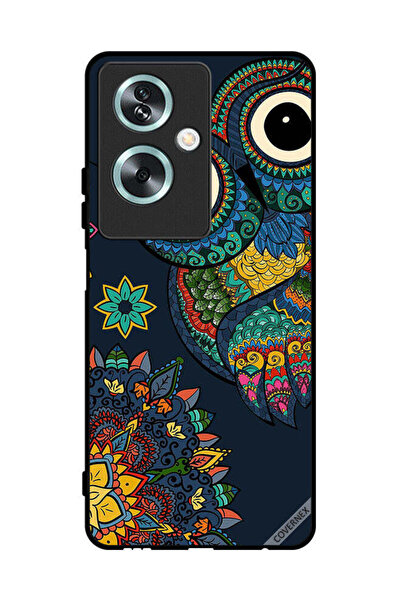 Covernex غطاء حماية لهاتف Oppo A79 بتصميم بومة زهرية