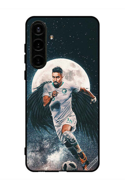 Covernex غطاء حماية لهاتف سامسونج جالكسي إس 24 بلس سالم الدوسري يحمل كرة قدم