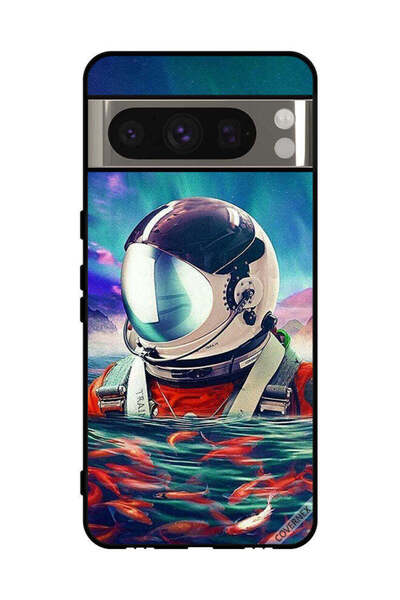 Covernex غطاء حماية لهاتف جوجل بيكسل 8 برو - رائد فضاء - أسماك وبحر