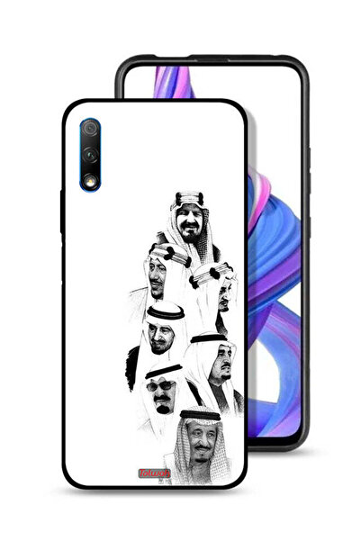 Tolwak غطاء حماية لهاتف Honor 9X (الصين) - فن ملوك السعودية - أبيض وأسود