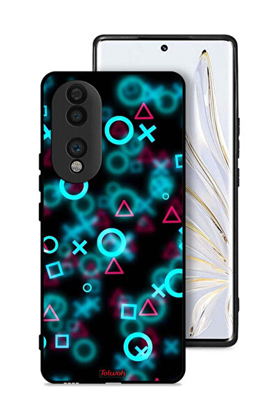 Tolwak غطاء حماية لهاتف Honor 70 برسومات أيقونات لعبة الحبار الصغيرة