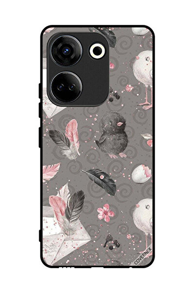 Covernex غطاء حماية لهاتف تكنو كامون 20 - ريش وفراخ