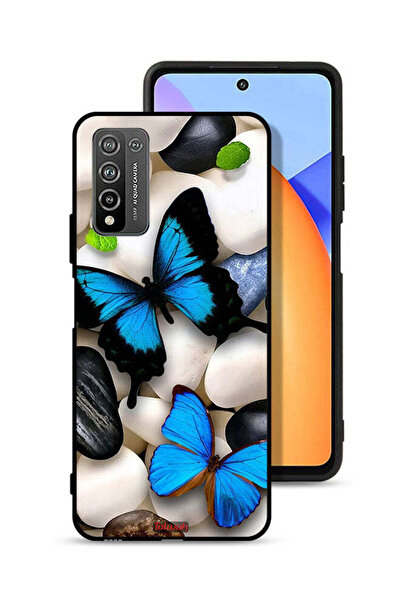 Tolwak Honor 10X Lite Protective Case Cover Butterflies On Stones