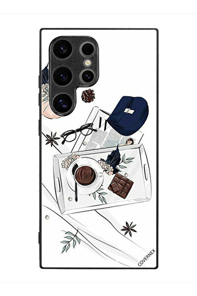 Covernex غطاء حماية لهاتف سامسونج جالاكسي S24 ألترا، فن القهوة والشوكولاتة