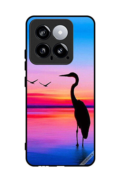 Covernex غطاء حماية لهاتف شاومي 14 - شوك وطيور