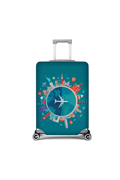 TYBO Trolley protective cover, Airplane model, elastic, polyester, with velcro closure, size M