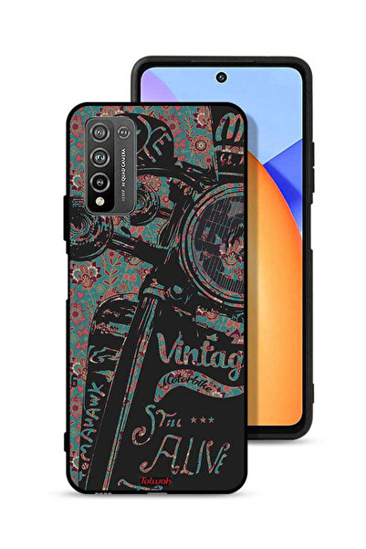 Tolwak Honor 10X Lite Protective Case Cover Vintage Motorbike