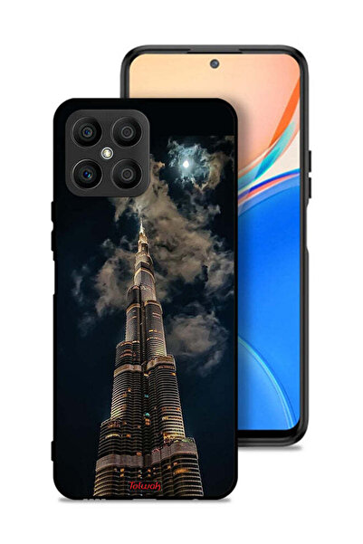 Tolwak Honor X8 4G Protective Case Cover Burj Khalifa In Night