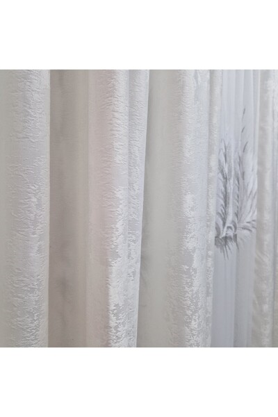 Perdelenoi by Igni Comex Curtains Sand white-cream Set of 2 pieces