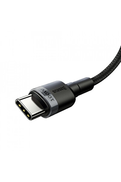 Baseus USB to Type-C data cable, PD 2.0, 100W, 2m, Cables (CATKLF-ALG1) - Gray Black