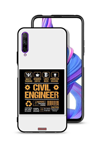 Tolwak غطاء حماية لهاتف هواوي Y9s - ملصق مهندس مدني