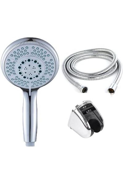 Mena Rise Şirinshop Huge 5 Function Large Head Shower Set - High Quality Abs Chrome Covered G1/2 Compliance