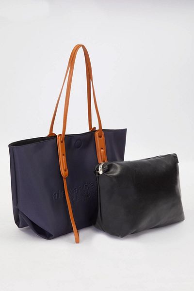 Levidor Premium Text Printed Large Shoulder Bag Blue