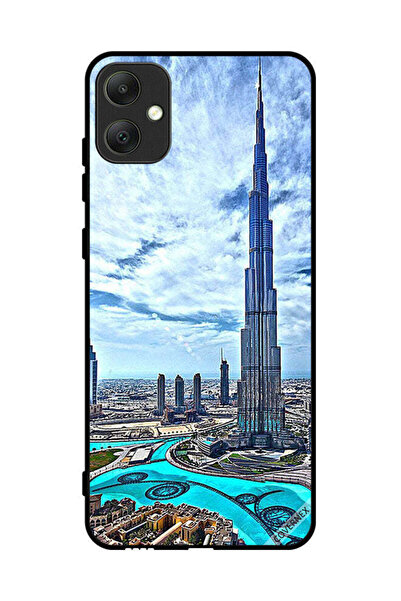 Covernex غطاء حماية لهاتف سامسونج جالاكسي A05 برج خليفة، غيوم تلامس السحاب