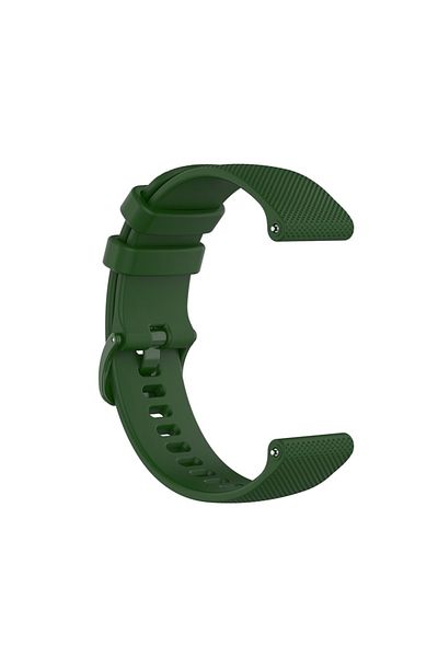 SKYDDAR INNOVATION Silicone Strap for Samsung Galaxy Watch 4/5/Active 2, Huawei Watch GT 3 /GT 3 Pro, W006 - Green