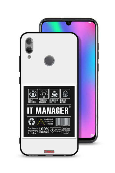 Tolwak غطاء حماية لهاتف Honor 10 Lite مع ملصق مدير تكنولوجيا المعلومات