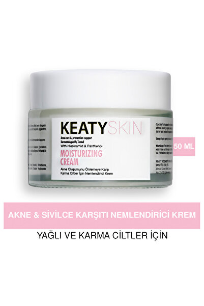 KEATY Yağsız Nemlendirici Krem | Akneye Eğilimli Karma & Yağlı Ciltler İçin |...