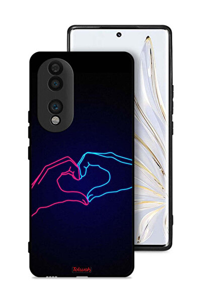 Tolwak غطاء حماية لهاتف Honor 70 بتصميم يد مؤثرة تصنع القلب