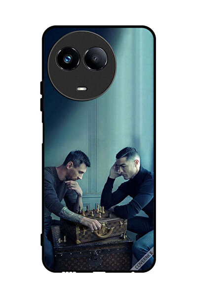 Covernex غطاء حماية لهاتف Realme 11 5G ميسي ضد رونالدو يلعبان الشطرنج