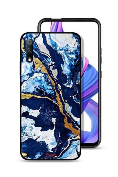 Tolwak غطاء حماية لهاتف Honor 9X (الصين) بنمط فني مزخرف