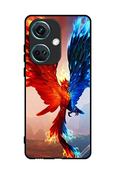 Covernex غطاء حماية لهاتف OnePlus Nord CE3 - خلفية نسر النار والماء