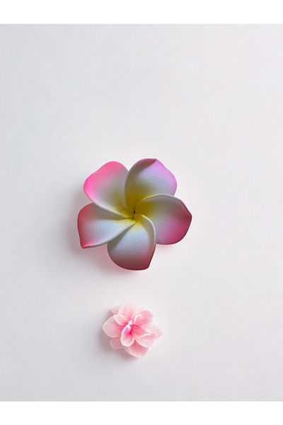 Plantarrium Design Hawaii Plumeria Flower Pinched Foam Buckle 5.5cm