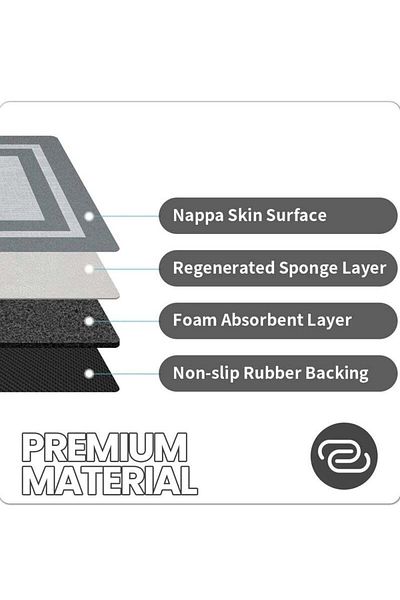 COOYA 2pcs Kitchen Mat,Non-Skid Waterproof Rugs Ergonomic Comfort Standing Mat for Kitchen,Floor