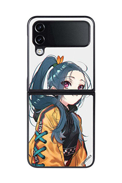 Covernex غطاء حماية لهاتف سامسونج جالاكسي زد فليب 4 - فتاة لطيفة تشعر بالبرد