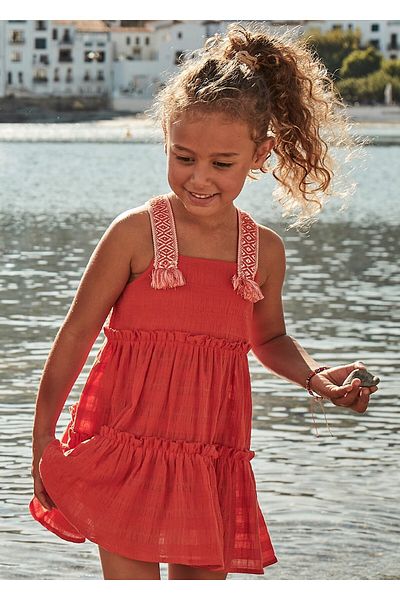 MAYORAL Girl's Knitted Strap Dress