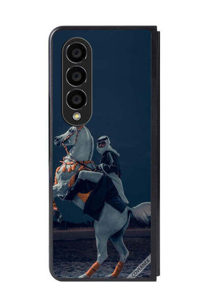 Covernex غطاء حماية لهاتف سامسونج جالاكسي زد فولد 4، شاب على حصان