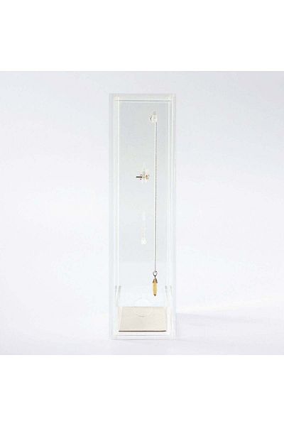 Muji Acrylic Necklace/Pierced Earring Stand, W 6.7 x D 13 x H 25 cm
