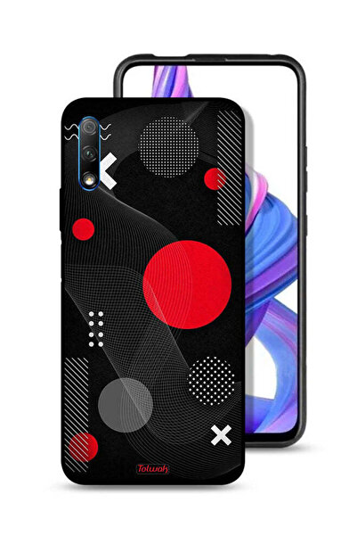 Tolwak غطاء حماية لهاتف Honor 9X (الصين) بنمط دائري ومتقاطع