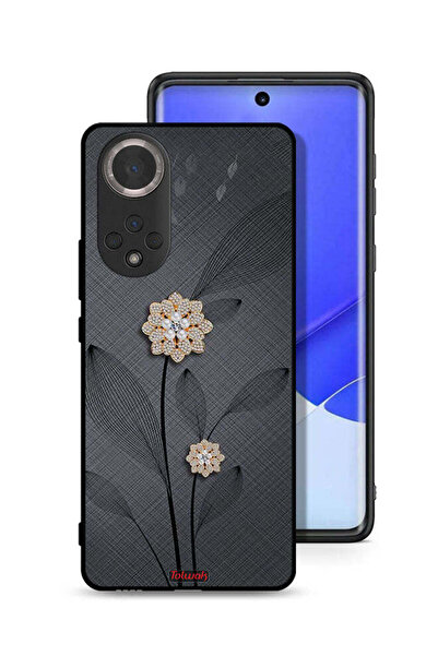 Tolwak غطاء حماية لهاتف Honor 50 برسومات زهور ماسية