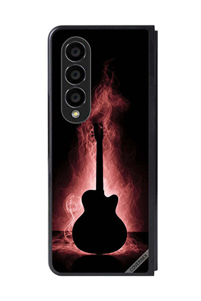 Covernex غطاء حماية لهاتف سامسونج جالاكسي زد فولد 4 بتصميم انعكاس الجيتار