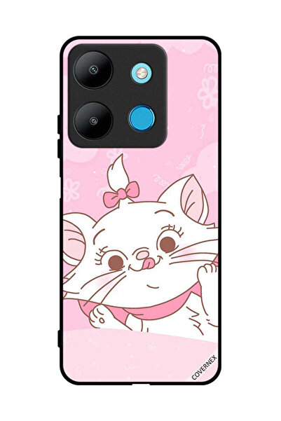 Covernex غطاء حماية لهاتف إنفينيكس سمارت 7 - رسمة قطة