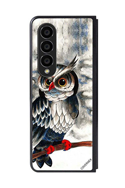 Covernex غطاء حماية لهاتف سامسونج جالاكسي زد فولد 4 - رسم بومة