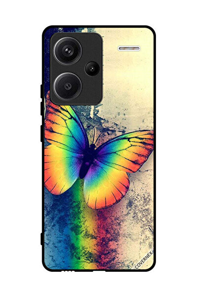 Covernex غطاء حماية لهاتف شاومي ريدمي نوت 13 برو بلس بتصميم فراشة قوس قزح عتيقة