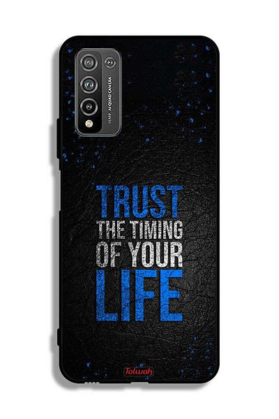 Tolwak Honor 10X Lite Protective Case Cover Trust The Timing Of Your Life