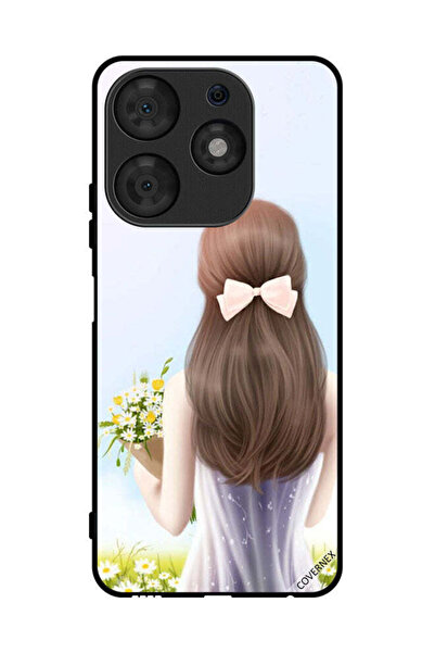 Covernex غطاء حماية لهاتف تكنو سبارك 10 برو - فتاة جميلة