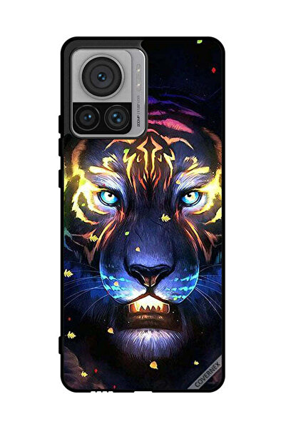 Covernex Protective Case Cover For Motorola Edge 30 Ultra Lion Art Clip