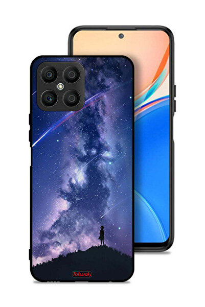 Tolwak غطاء حماية لهاتف Honor X8 4G بنقشة نجوم متحركة