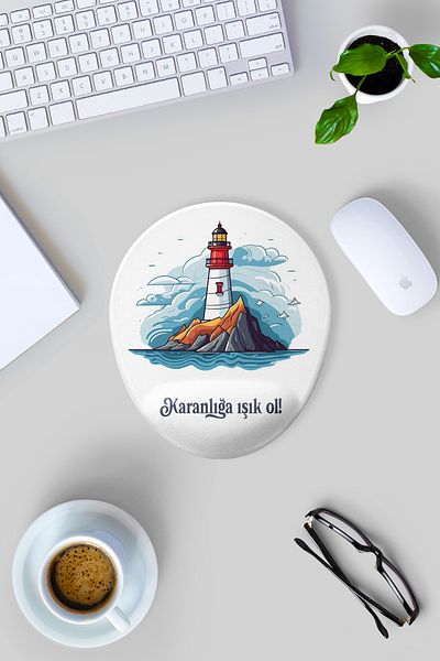 Gizeo Concept Lighthouse Printed Gift Mouse Pad