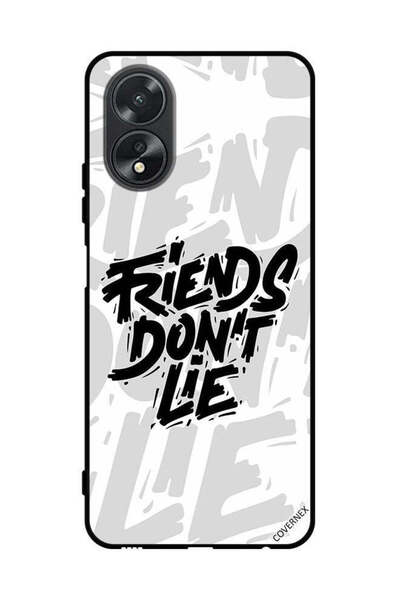 Covernex غطاء حماية لهاتف Oppo A38 - الخط العربي - الأصدقاء لا يكذبون