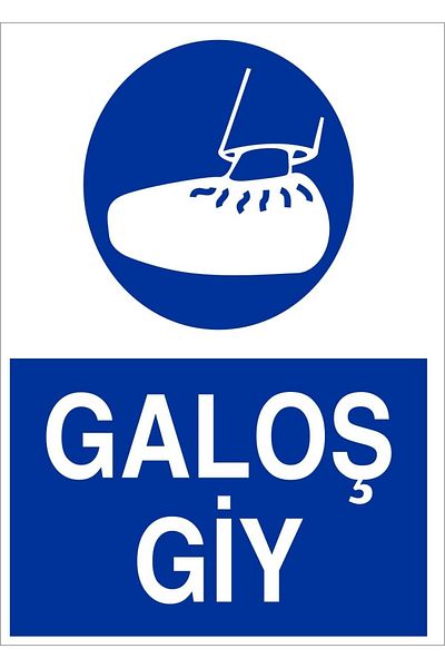 Mena Rise Şirinshop Lr-Is33 Galoş Gi̇y Warning Sign 1108107