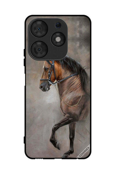 Covernex غطاء حماية لهاتف تكنو سبارك 10 برو، صورة حصان عتيقة